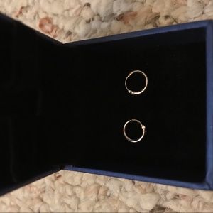 9mm Silver Hoops